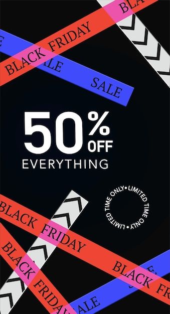 Black Friday Advertising Ideas, Art Sale Poster, Black Friday Branding, Black Friday Ads Design, Black Friday Poster Design, Black Friday Design Graphics, Price Tags Design, 50% Off, Black Friday Design Ideas