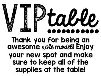 Classroom Behavior System, Classroom Setup Elementary, Vip Table, Behavior Incentives, Clever Classroom, Classroom Makeover, Teaching Third Grade, Classroom Procedures, Third Grade Classroom