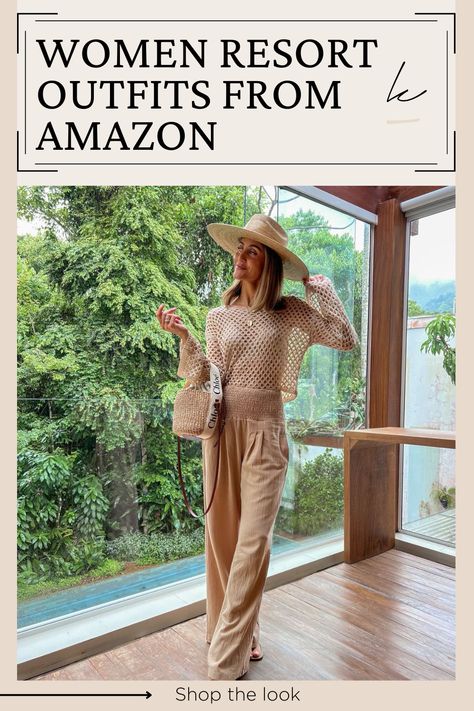 Casual Island Vacation Outfits, Mountain Resort Outfit, Women Resort Outfits, Pool Attire For Women, Modest Resort Wear For Women, Seychelles Outfit Ideas, Casual Resort Outfits, Outfits For All Inclusive Resort, Elegant Resort Wear