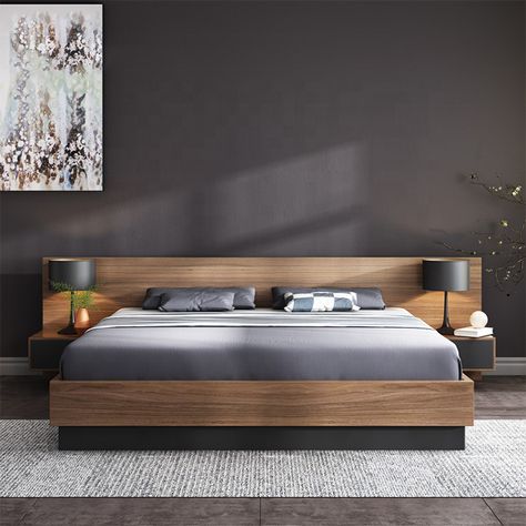 Boys Room Wall Color, Modern Bedroom Furniture Set, Modern King Bed, Modern Bedroom Furniture Sets, Tatami Bed, Simple Bed Designs, Bedroom Pop Design, Double Bedding Sets, Cama Queen Size