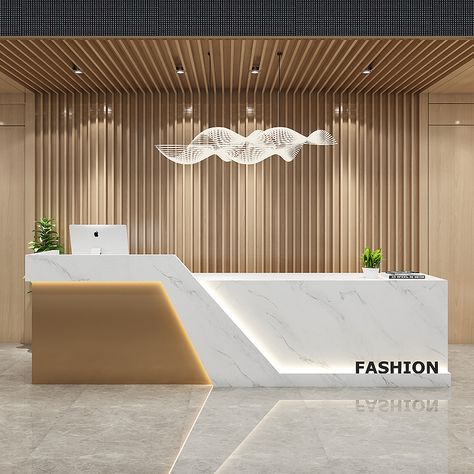 Office Reception Table Design, Office Counter Design, Reception Counter Design, Reception Table Design, Office Reception Design, Dental Office Design Interiors, Modern Reception Desk, Hotel Lobby Design, Lobby Interior Design