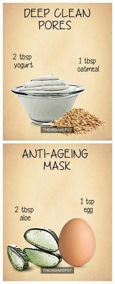 Obličejové Masky, Brightening Face Mask, Deep Clean Pores, Beauty Remedies, Diy Skincare, Homemade Face Masks, Homemade Face, Skin Remedies, Clean Pores