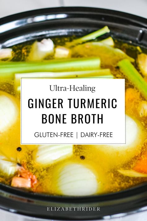 If you’re looking for a delicious, ultra-healing recipe, this is it! Gluten-Free and Dairy-Free Ultra Healing Recipe: Ginger Turmeric Bone Broth. Turmeric Bone Broth, Anti Inflammation Recipes, Inflammation Diet, Bone Broth Recipe, Healing Recipes, Ginger Turmeric, Broth Recipes, Inflammatory Foods, Think Food