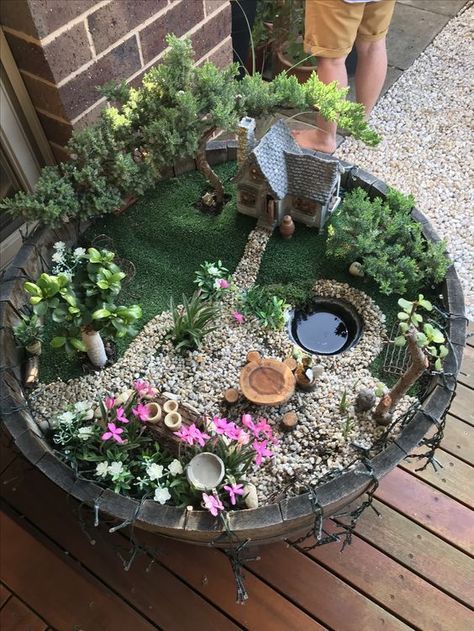 Succulent Garden Outdoor, Fairy Garden Pots, Indoor Fairy Gardens, Fairy Garden Ideas, Fairy Garden Plants, Fairy Garden Designs, Fairy Garden Crafts, Faeries Gardens, Mini Fairy Garden