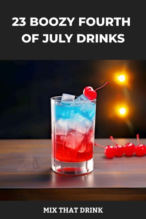 Celebrate Fourth of July in style with these festive and patriotic boozy beverages! Delight your guests with a colorful array of red, white, and blue cocktails that perfectly capture the spirit of America. Elevate your holiday gathering with these delicious drink recipes that promise to make your Independence Day celebration a memorable one. Cheers to fun-filled moments and tasty sips this Fourth of July! Red White And Blue Cocktails, Fourth Of July Cocktails, Crystal Light Drinks, Jolly Rancher Vodka, Popsicle Cocktail, Fourth Of July Drinks, Patriotic Cocktails, Bbq Drinks, Lemonade Slushies