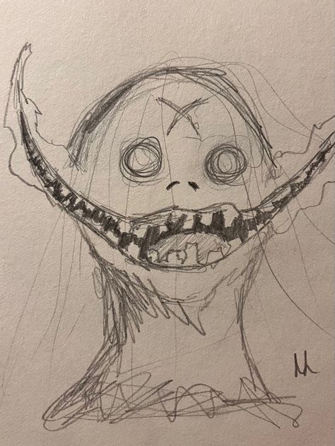 #sketch #drawing #sketchideas #drawingideas #monster #aesthetic Aesthetic Monster Drawing, Monster Sketch Dark, Creepy Things To Draw Weird, Spooky Drawings Sketches, Monster Drawing Sketches, Scary Monster Drawing, Scary Doodles, Disturbing Drawings, Mystical Creatures Drawings