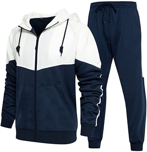 Casual Outfits Athletic, Outfit Athletic, Sweat Suits, Outfits Athletic, Track Suit Men, Sweatshirt Zipper, Sport T-shirts, Mens Hooded, Suit Set