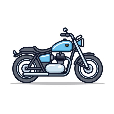 Cute Bike Drawing, Bike Vector Art, Motor Png, Bike Animation, Biker Cartoon, Motor Drawing, Painting Motorcycle, Bullet Drawing, Motorbike Drawing