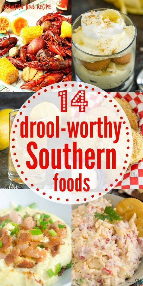 Southern Foods Deep South, Southern Food Deep South, Restaurant Hacks, Southern Food Recipes, Southern Meals, Crawfish Boil Recipe, Fried Cornbread, Southern Foods, Famous Recipes