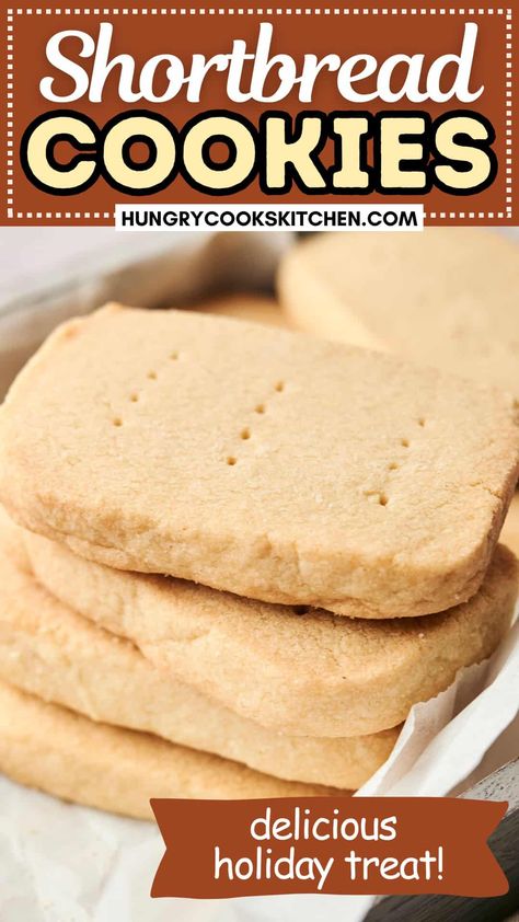 These shortbread cookies are the ultimate holiday treat! Perfect for Christmas baking, these cookies are simple to make and full of buttery goodness. Ideal for holiday parties or as a festive snack, these cookies are sure to be a crowd-pleaser. Check out the recipe today and start your holiday baking with a classic! Grandma Shortbread Cookies, Traditional Shortbread Cookies, Scotch Shortbread Recipe, Recipe For Shortbread Cookies, Canada Cornstarch Shortbread Cookies, Old Fashioned Shortbread Cookies, Classic Shortbread Cookies, Shortbread Cookies Recipes, Shortbread Cutout Cookies