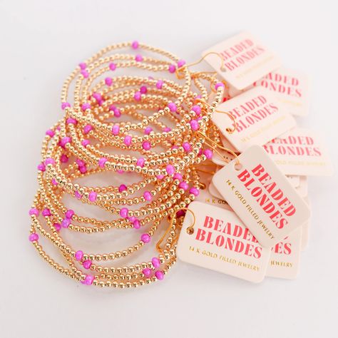 Beaded Blondes | Electric Purple Poppi Bracelet - Giddy Up Glamour Boutique Preppy Accessories, Electric Purple, College Station Texas, Preppy Bracelets, Preppy Jewelry, Summer Bracelet, Wrist Jewelry, Beads Bracelet Design, Jewelry Accessories Ideas