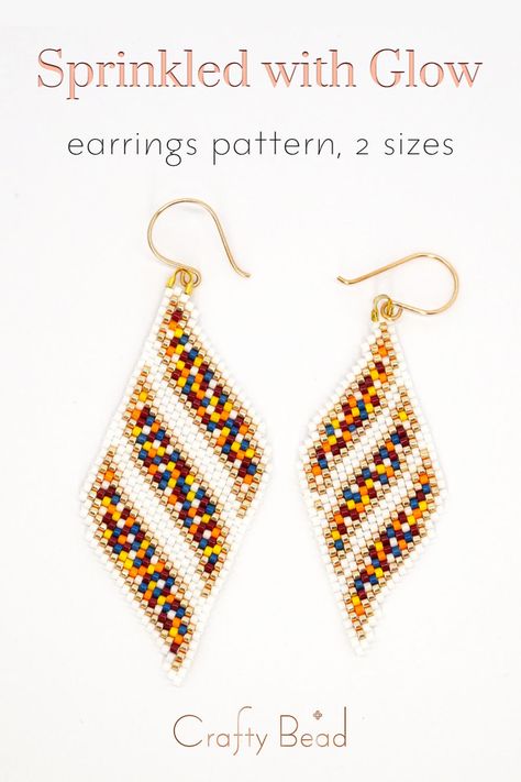 Elegant Beaded Earrings, Playful Wedding, Miyuki Earrings, Handmade Wedding Jewellery, Free Jewellery Making Tutorials, Miyuki Beads Pattern, Diy Seed Bead Earrings, Seed Bead Jewelry Patterns, Stitch Earrings