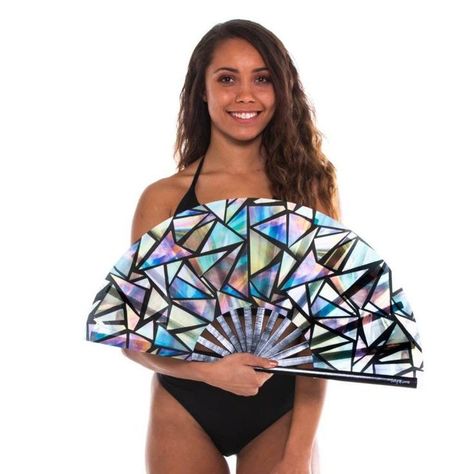 Iridescence Fan – Freedom Rave Wear Festival Fits, Edm Festival Outfit, Festival Inspo, Rave Gear, Rave Accessories, Rave Clothing, Outfits Rave, Edm Festival, Festival Accessories