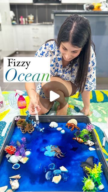 Water Play Day Activities, Science Activities For Babies, Sea Animals Sensory Activities, Ocean Experiments For Kids, Messy Activities For Preschool, Sea Life Activities For Preschool, Ocean Day Activities For Kids, Beach Day Preschool, Water Play Eyfs