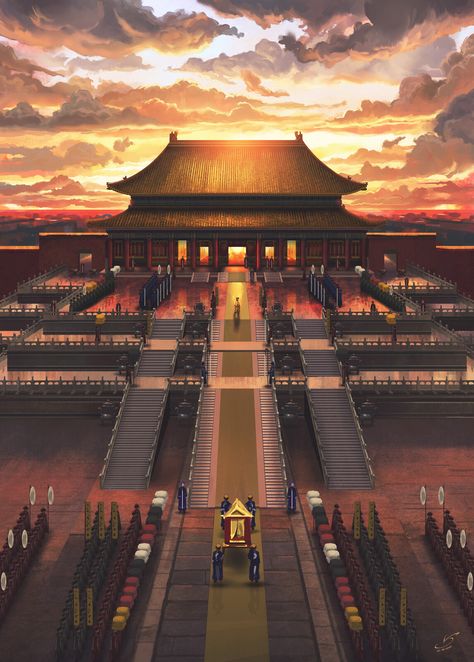 Forbidden City, Victor Sales on ArtStation at https://www.artstation.com/artwork/9m1LBo Korean Palace, The Forbidden City, Imperial City Fantasy Art, Forbidden Palace, Chinese Palace Fantasy Art, Asian Palace Fantasy Art, Ancient Chinese Palace, Traditional Chinese House, China Tourism