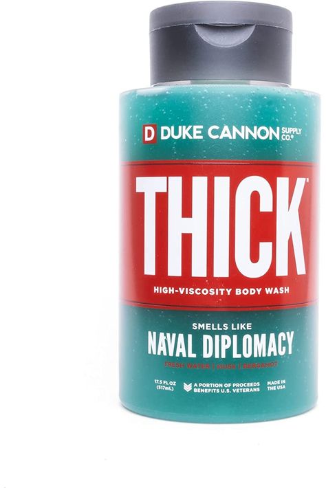 Duke Cannon Supply Co. THICK High-Viscosity Body Wash for Men - Smells Like Naval Supremacy, 17.5 Fl Oz Body Wash For Men, Duke Cannon, Nails Inspiration Summer, Water Me, Christmas Wishlist, Nails Inspiration, Body Wash, Fresh Water, Beauty And Personal Care