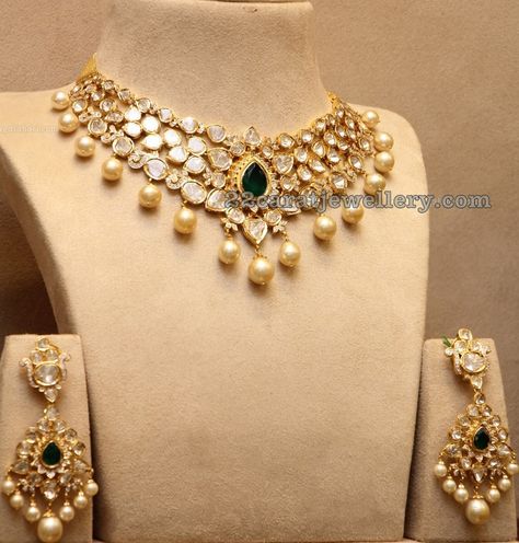 Latest Bridal Jewellery Designs, Latest Bridal Jewellery, Beautiful Diamond Necklace, Silver Dog, Gold Necklace Indian Bridal Jewelry, Jewelry Set Design, Mexican Jewelry, Indian Jewellery Design, Wedding Jewellery Collection