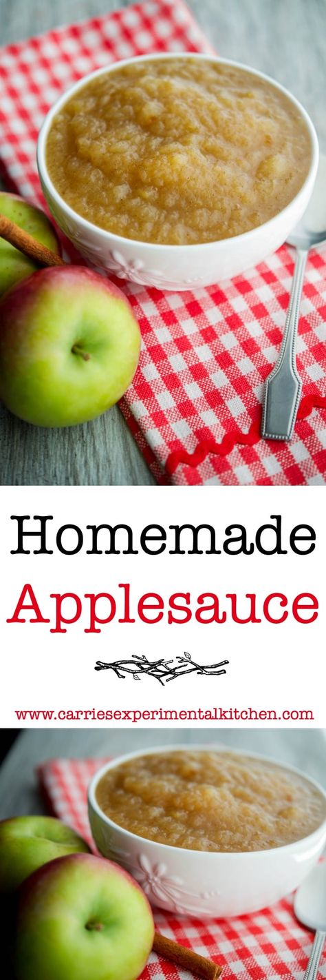 Make your own Homemade Applesauce with fresh picked apples, sugar and spices. The best part is you can make it chunky or smooth, just the way you like it. Nostalgia Recipes, Easy Homemade Applesauce, Homemade Apple Sauce, Homemade Applesauce Recipes, Kitchen Nostalgia, Apple Treats, Applesauce Recipe, Sweet Sauces, Apple Sauce Recipes