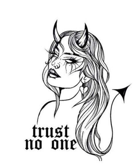 Two Personalities Tattoo, Forehead Kiss Tattoo, Badass Girl Tattoos, Toxic Tattoo Ideas, Bad Girl Tattoo, Sinner Tattoo, Ruby Rose Tattoo, Fish Bone Tattoo, Good And Evil Tattoos