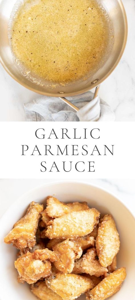 Garlic Parmesan Dressing Recipe, Garlic Sauce For Pasta Simple, Simple Wing Sauce Recipes, Butter Garlic Parmesan Sauce, Parmesan Garlic Dipping Sauce, Butter Garlic Wing Sauce, Sweet Garlic Sauce, Easy Garlic Sauce Recipe, Butter Garlic Parmesan Wing Sauce