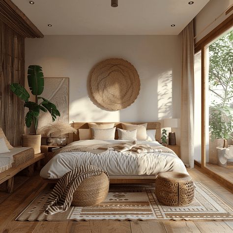 Bohemian Interior, Bohemian Interior Design Bedroom, Mediterranean Bedroom, Earthy Bedroom, Bohemian Interior Design, Hallway Design, Hallway Designs, Bedroom Refresh, Decoration Inspiration