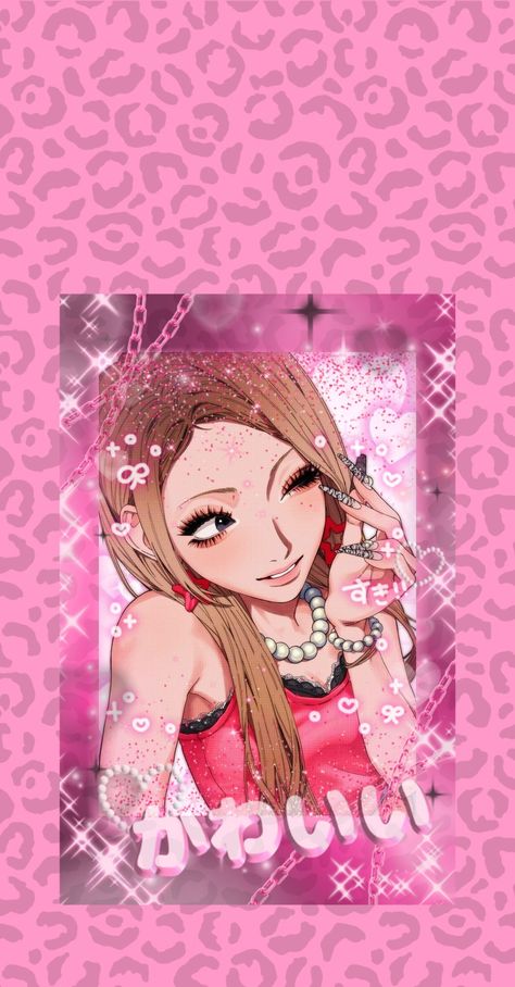 gyaru Gyaru Anime Wallpaper, Rokku Gyaru Wallpaper, Pink Gyaru Wallpaper, Gyaru Wallpaper Lockscreen, Gyaru Aesthetic Wallpaper, Hime Gyaru Wallpaper, Gyaru Wallpaper Phone, Gyaru Phone Theme, Gyaru Posters