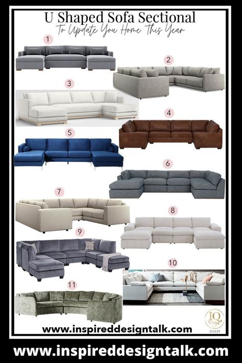 U Shaped Living Room Layout, U Shaped Couch Living Room, U Shaped Living Room, U Couch, Sectional Living Room Layout, Sectional Sofa Comfy, U Shaped Couch, Wooden Sofa Set Designs, U Shaped Sectional Sofa