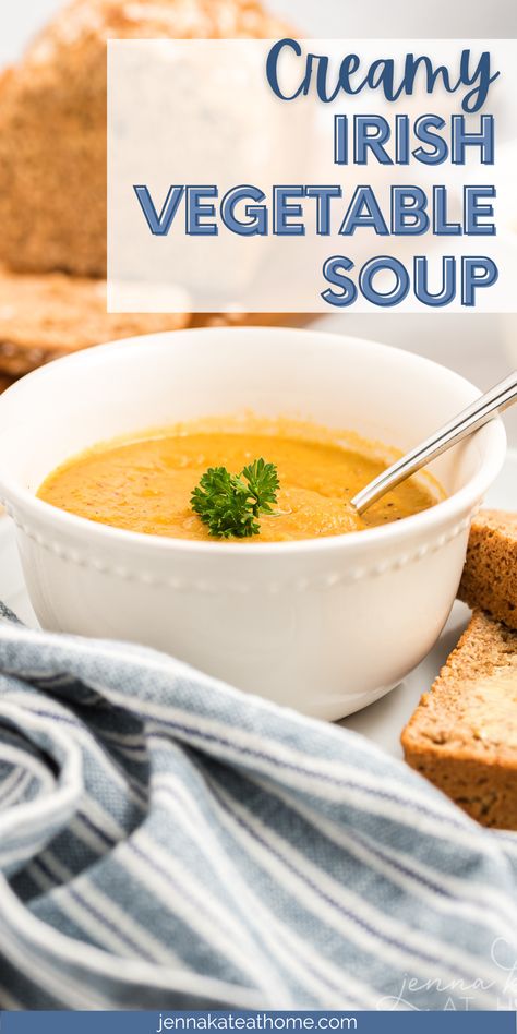 Best Veggie Soup, Irish Vegetable Soup, Irish Meal, Best Vegetable Soup Recipe, Vegetable Puree Soup, Veg Soup Recipes, Cream Of Vegetable Soup, Homemade Vegetable Soup, Veggie Soup Recipes