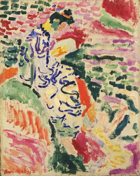 Henri Matisse. La Japonaise: Woman beside the Water. Collioure, summer 1905 | MoMA  [Influenced Duchamp-->Bourgeois.} Soyut Sanat Tabloları, Matisse Art, Artwork Online, Art Collage Wall, Poster Vintage, Exhibition Poster, Henri Matisse, Posters And Prints, Museum Of Modern Art