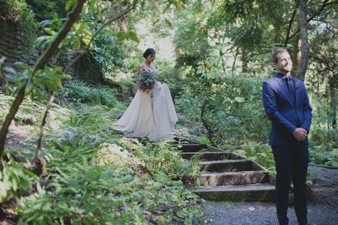 PORTLAND GARDEN WEDDING – LEACH BOTANICAL GARDEN – Terra Lange Photography I Portland Wedding Photographer Portland Garden, Portland Wedding Photographer, Portland Wedding, Groom And Groomsmen Attire, Martina Liana, Groomsmen Attire, Groom And Groomsmen, Botanical Garden, Engagement Photographer