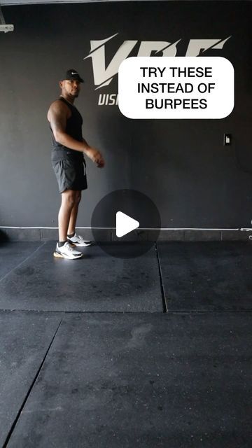 Andre Belle | Save & Share! Try these 2 moves instead of burpees. Perfect for beginners or anyone needing a modification. 💪✨ | Instagram Burpee Modification, Burpee Variations, What Are Burpees, Modified Burpee Exercise, Burpees Exercise, Chair Yoga, Burpees, Audio, Yoga