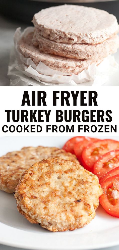 Quick and Easy Juicy Keto Air Fryer Frozen Turkey Burgers. Turkey Burgers In Air Fryer, Best Juicy Turkey Recipe, Burgers In Air Fryer, Cooking A Frozen Turkey, Juicy Turkey Recipe, Reheat Turkey, Air Fryer Turkey, Air Fryer Cooking Times, Frozen Turkey