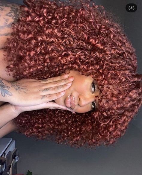 Dyed Curly Hair, Highlights Curly Hair, Brown Curly Hair, Red Curly Hair, Ginger Hair Color, Colored Curly Hair, Dyed Natural Hair, Hairdos For Curly Hair, Natural Curls Hairstyles