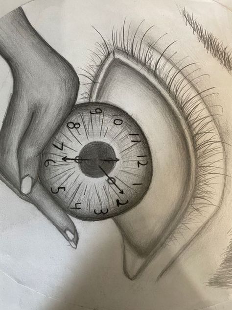 Cool eye clock drawing -symbolic #drawingideas #sketch #drawingbase #drawingbodyposes #drawing Drawing That Has Deep Meaning, Sketch With Deep Meaning Pencil, Drawings Ideas With Deep Meaning, Deep Sketch Ideas Easy, Drawings With A Deep Meaning, Meaning Drawings Deep, Meaningful Eye Drawings, Deep Meaning Drawing Ideas, Deep Meaning Art Sketches