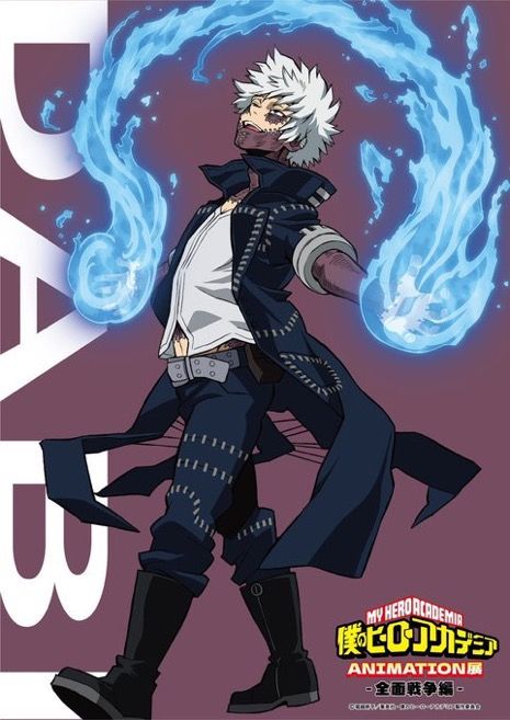 Dabi Touya Todoroki, Dabi Todoroki, Bnha Fanart, Touya Todoroki, My Hero Academia Eraserhead, Samurai Anime, White Figures, Anime Villians, Blue Flame