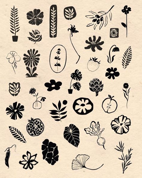 new flower & plant tattoo flash that id love to do in blue, red or black. dm me with any enquiries 🌱🤗 | Instagram Flower Plant Tattoo, Black Flash Tattoos, Tattoo Catalog, Mouthwatering Food, Handpoke Tattoo, Tattoo Flash Sheet, Plant Tattoo, Cute Tiny Tattoos, Flowers Illustration