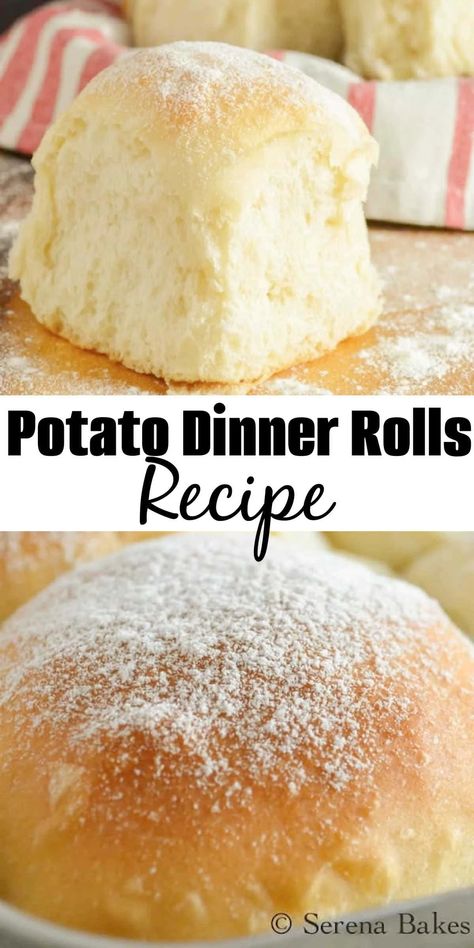 Potato Dinner Rolls Recipe | Serena Bakes Simply From Scratch Potato Dinner Rolls Recipe, Potato Dinner Rolls, Potato Water, Potato Rolls Recipe, Holiday Dinner Table, Diy Easy Recipes, Potato Dinner, Homemade Jelly, Potato Roll