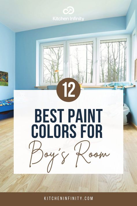 Painted Boys Room, Neutral Boys Bedroom Paint Colors, Kid Bedroom Colors, Boys Room Paint Colors Sherwin Williams, Boy Room Colors Paint, Boys Playroom Paint Ideas, Teen Boy Bedroom Colors Paint Ideas, Blue Kids Room Boys, Little Boy Room Colors