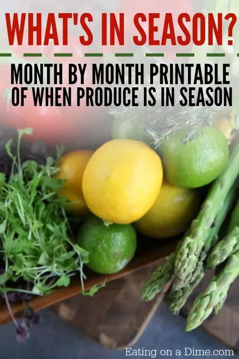 What's in season - A calendar of fruits and vegetables in season. Month by month list of produce in season to help you save money. Fruits And Vegetables In Season, Vegetables In Season, Smart Eating, Season Calendar, Whats In Season, Money Savers, Seasonal Food, Vegetable Seasoning, In Season Produce