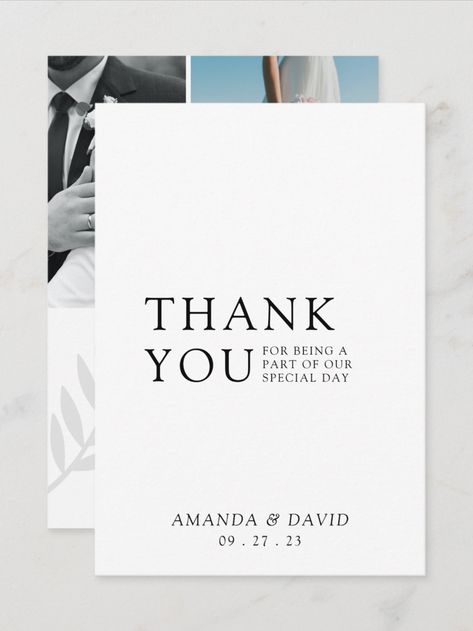 wedding thank you, photo, wedding thank you cards, script, wedding invitations, elegant, typography, personalized wedding thank you cards, minimalist, hand lettered, Wedding Thanks Card, Thank You Card Design Wedding, Thank You Wedding, Engagement Thank You Cards, Thank You Card For Wedding Souvenir, Thank You Gift Quotes, Thank You Card Wedding, Thank You Engagement Cards, Thank You Cards Wedding