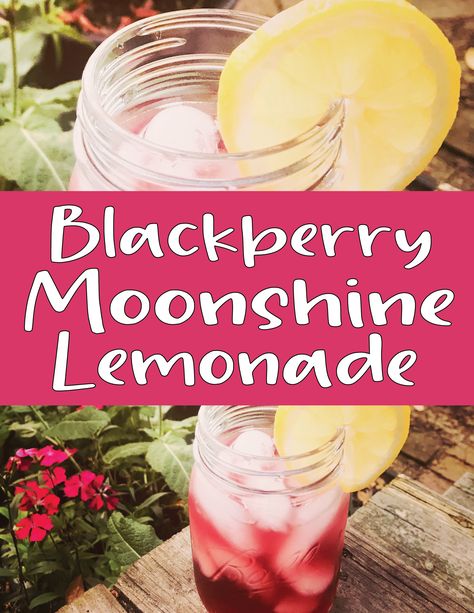 A simple, yet brilliant, combination of flavored moonshine and lemonade create a delicious concoction that will put a permanent smile on your face. Blueberry Moonshine Cocktails, Moonshine Mixed Drinks, Lemonade Moonshine Recipe, Blackberry Moonshine, Flavored Moonshine Recipes, Moonshine Drink Recipes, Mix Drinks, Fun Drinking Games, Moon Shine