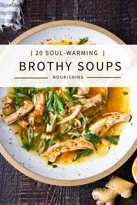 Yummy Broth Soups, Soup Recipes Beef Broth, Simple Broth Soup, Flavorful Broth Recipes, What To Do With Bone Broth, Healthy Bone Broth Soup Recipes, Soup After Surgery, Vegetarian Broth Soup, Easy Bone Broth Soup