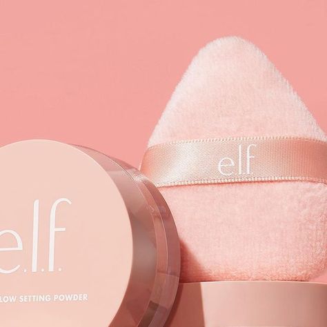 Elf Setting Powder, Halo Glow Setting Powder, Halo Glow Liquid Filter, Halo Glow, Loose Setting Powder, High End Makeup, Elegant Makeup, Affordable Makeup, Powder Puff