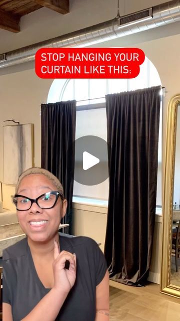 Kiva Brent | Affordable Home Styling on Instagram: "Are you team high or low curtains?! Sound off below ⬇️⬇️⬇️." How To Hang Curtains Over 3 Windows, How High Do You Hang Curtains, Curtains Over Half Moon Window, Hanging Grommet Curtains Ideas, One Curtain Panel On Window, Short Curtain Rods Ideas, How High To Hang Curtains, How To Hang Curtains Without Drilling, No Curtains On Windows Ideas