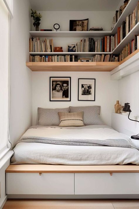 Small Bedroom Storage Ideas, Bedroom Storage Ideas, Very Small Bedroom, Small Bedroom Storage, Small Room Design, Tiny Bedroom, Multifunctional Furniture, Bedroom Layouts, Clever Storage