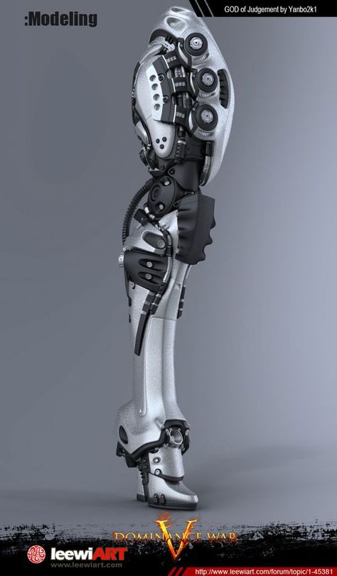 Cyberpunk Legs, Cyberpunk Body Modification, God Of Judgement, Mechanical Leg, Bionic Leg, Legs Drawing, Robot Parts, Cyborgs Art, Prosthetic Leg