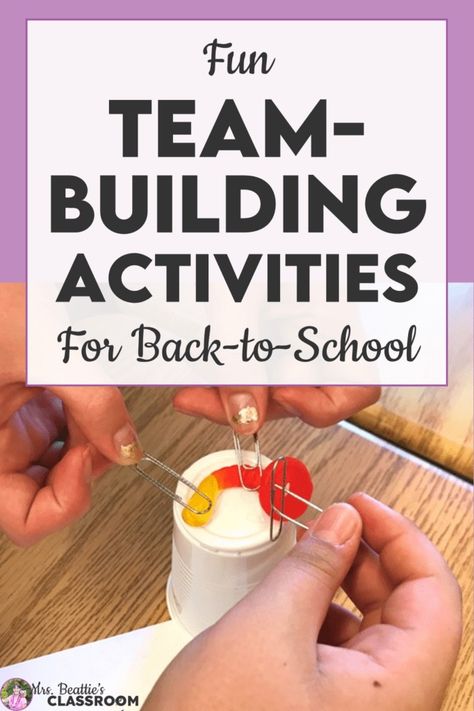 Fun Team-Building Activities and Icebreakers for Back-to-School Avid Team Building Activities, 1st Day Of School Science Activities, Good Team Building Activities, Team Building Games For Elementary Students, Elementary Getting To Know You Games, 3rd Grade Getting To Know You Activities, Class Starter Activities, Class Team Building, Back To School Games Middle School