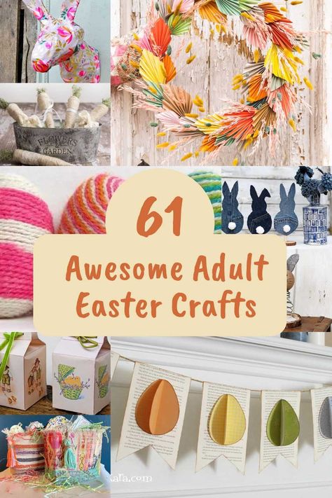 Easter Craft For Senior Citizens, Adult Spring Crafts Diy Projects, Easter Egg Crafts For Adults, Easter Egg Diy Crafts, Easy Easter Crafts For Seniors, Adult Easter Crafts Projects, Easter And Spring Crafts, Easy Diy Spring Crafts, Easter Craft For Adults