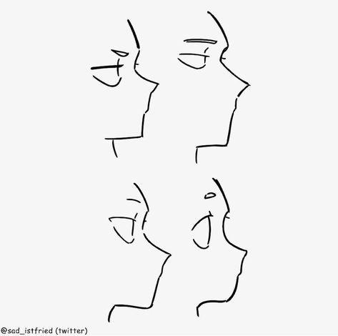 Drawing Face Expressions, الفن الرقمي, Seni Dan Kraf, Art Tools Drawing, Sketches Tutorial, Drawing Expressions, Concept Art Drawing, Figure Drawing Reference, Anime Drawings Tutorials