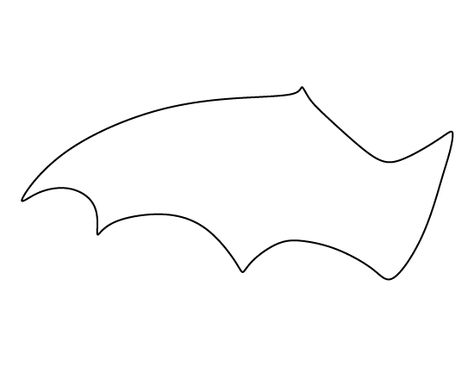 Bat wing pattern. Use the printable outline for crafts, creating stencils, scrapbooking, and more. Free PDF template to download and print at http://patternuniverse.com/download/bat-wing-pattern/ Bat Wing Template, Wing Template, Bat Wings Costume, Bat Outline, Winged Stencil, Bat Template, Coloring Crafts, Moldes Halloween, Bat Craft